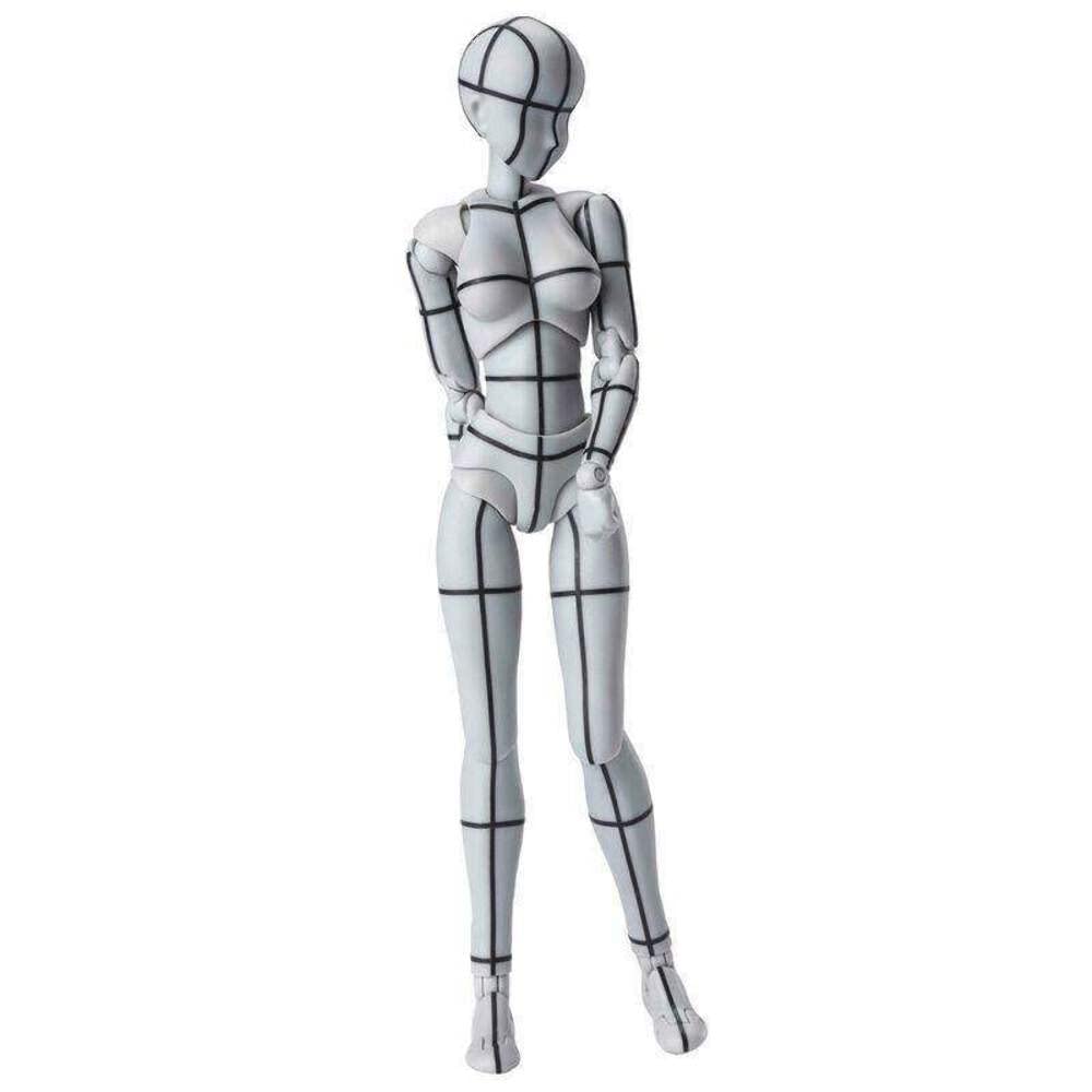 TAMASHII NATIONS - Body Chan -Wireframe-(Gray Color Ver.) -, Bandai Spirits S.H.Figuarts Action Figure