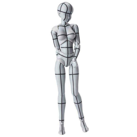 TAMASHII NATIONS - Body Chan -Wireframe-(Gray Color Ver.) -, Bandai Spirits S.H.Figuarts Action Figure
