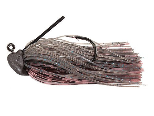 HIDEUP Worm Slide Fall Jig, 0.1 oz (3.5 g), 1/0 Hook, #005 Smoke Gill.