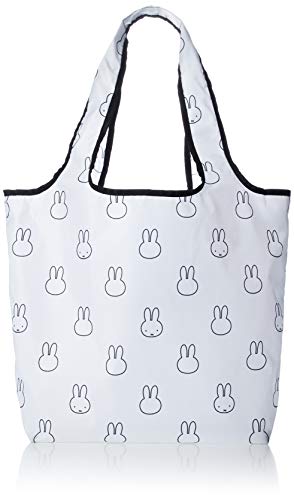 Siffler ECO0408 B116 Character Folding Eco Bag, Miffy Many Face White