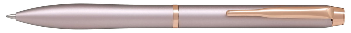 PILOT Oil-Based Ballpoint Pen, Eternink, 0.5mm, Pink Gold Clip, Rose Beige Barrel, Black Ink, BEL15PGDRB, Pilot