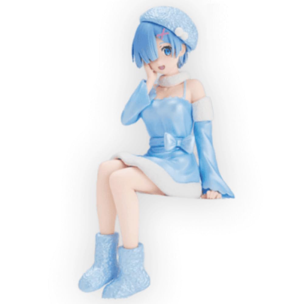 Furyu USA (AMU-SHP0408) Re:Zero Rem Snow Princess Noodle Stopper Figure, 6"