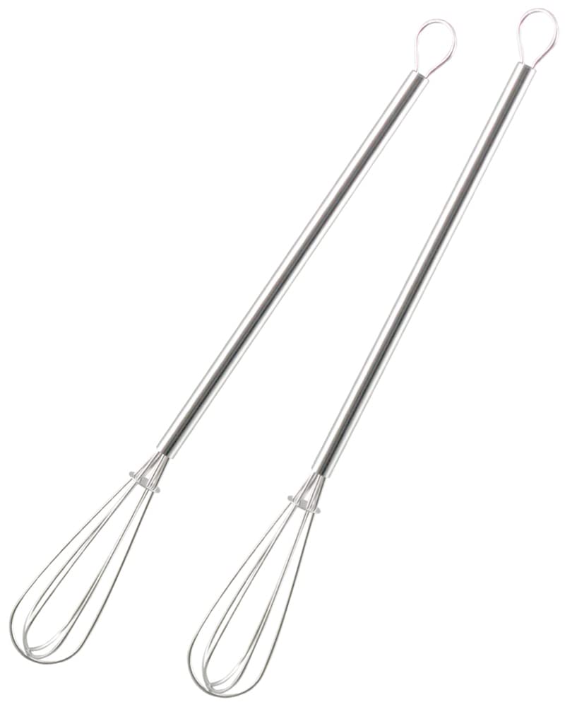 Shimomura 34564 Mini Whisk, Set of 2, 7.7 inches (19.5 cm), Made in Japan, Dishwasher Safe, For Small Whisks, Easy to Mix Even in Small Containers, Dressing, Beaten Eggs, Water Soluted Potato Starch,