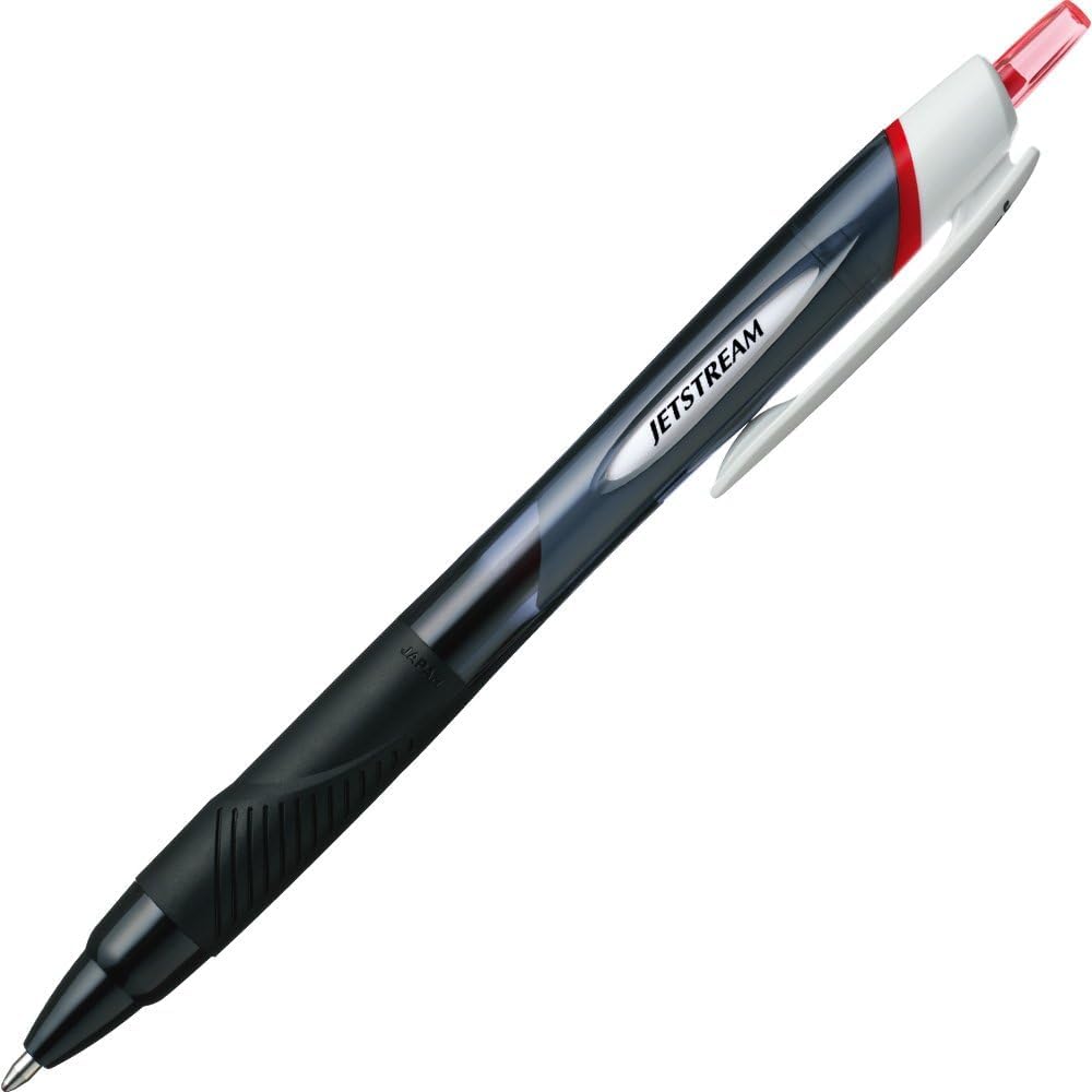 Mitsubishi Pencil SXN15010.15 Jetstream Oil-Based Ballpoint Pen, 1.0, Red, 10 Pieces