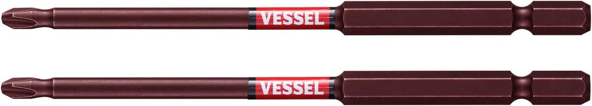 VESSEL Recessed SAKISUBO Bit(2 piece set) [No.SS162120] (Ph No.2 x O/D 4.5 x 120 2PC Set) (Japan Import)