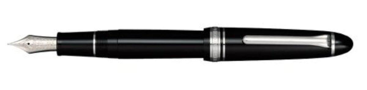 Sailor 1911 Large Black ST 21K Gold Rhodium Plating Fine Point Fountain Pen - 11-2024-220