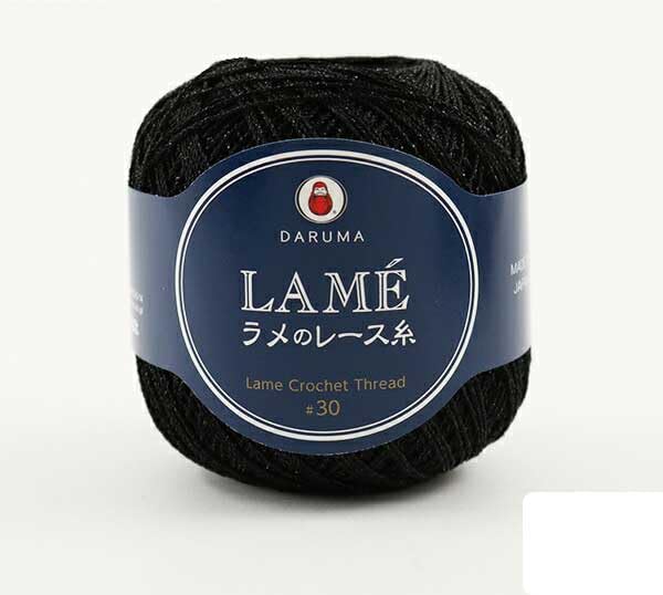 Yokota Glitter Lace Yarn 2140 Col.3 Black