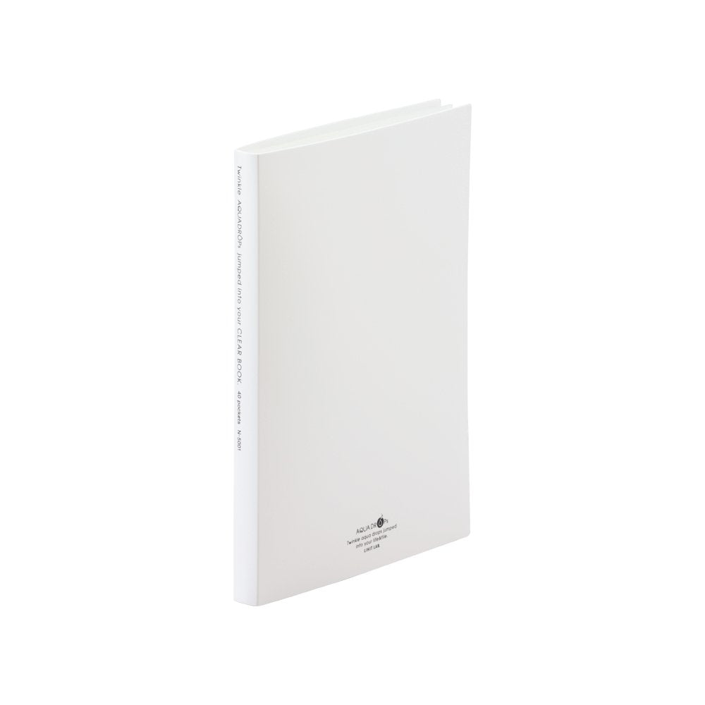 Lihit Lab File Clear Book A4 40 Pockets, White N5001-0