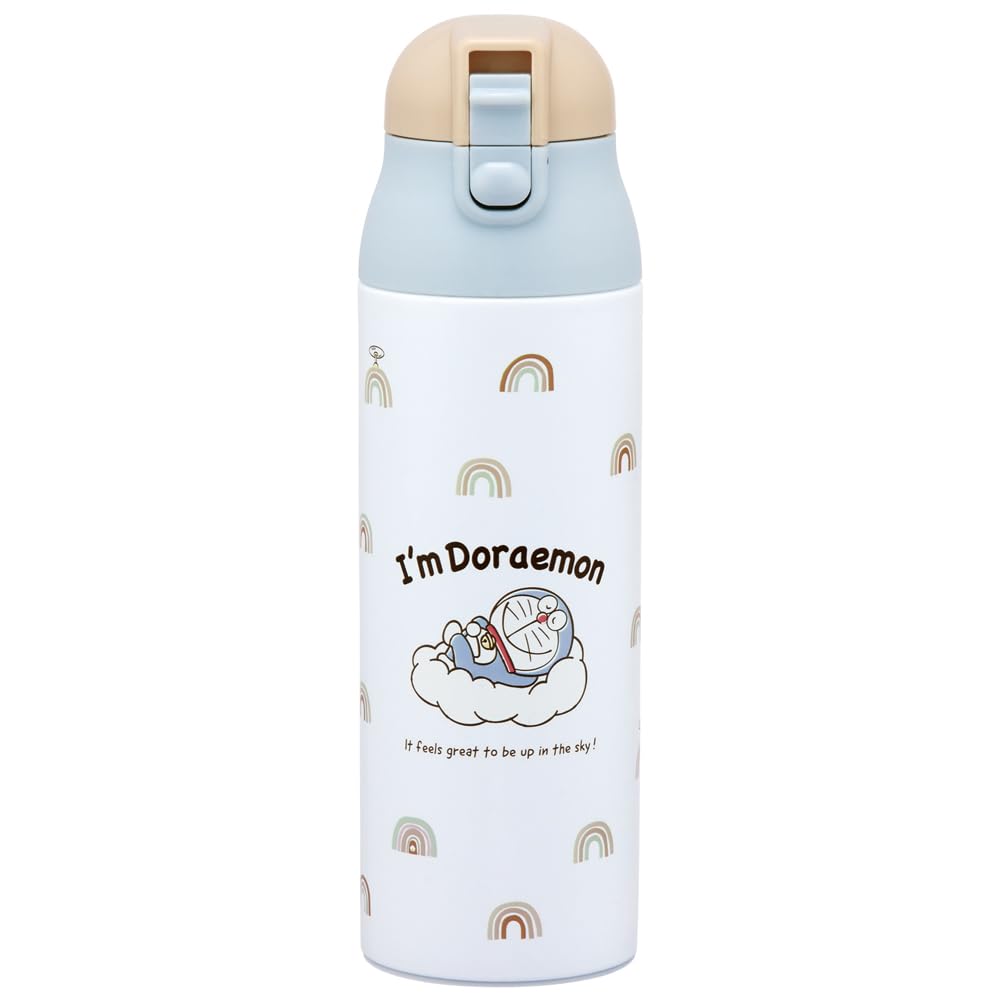 Skater SDPC5-A Sanrio Doraemon Ozora Sanpo Mug Bottle, 16.9 fl oz (500 ml), Thermal, Cold Insulation, Stainless Steel Water Bottle,
