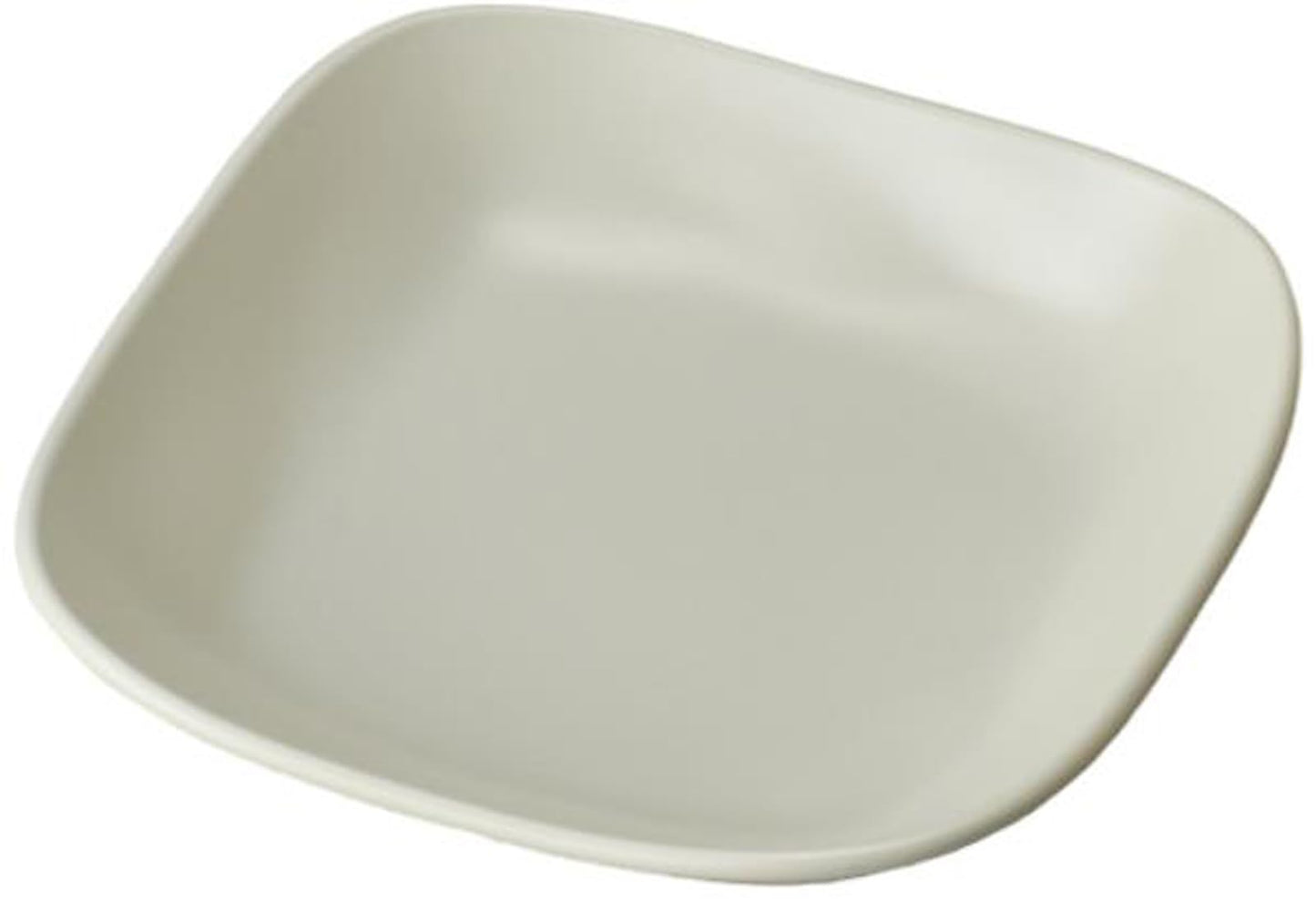 Fukui Craft 93041023 Microwave-safe, 4.3 inch (4.3 cm), Square Japanese and Western Dish, Pale Beige