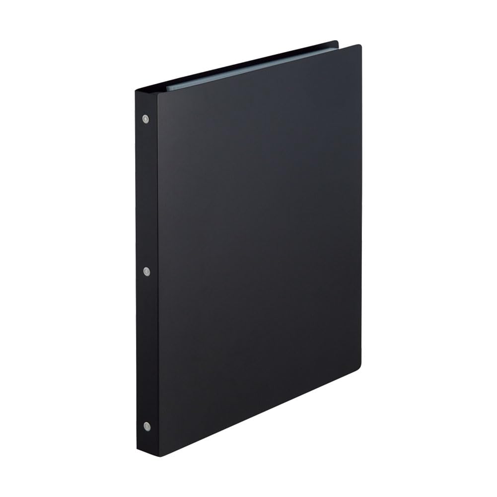 LIHIT LAB SELFANA Job Hunting File Clear Book Pocket Replaceable Pure Black N7200-24