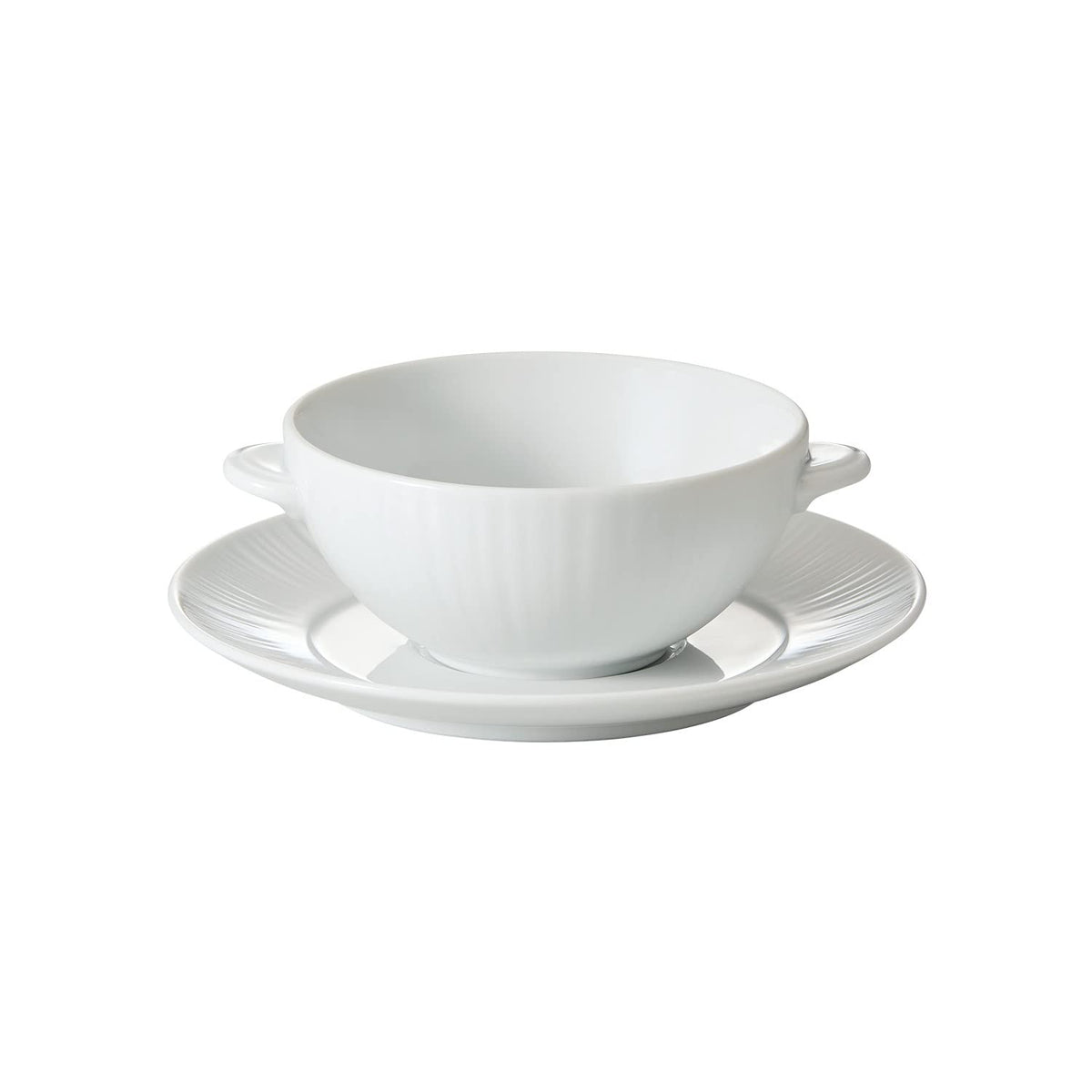 Noritake 1708L/90072C Noritake Soup Cup, 8.9 fl oz (225 cc), Conifer, Microwave Safe, Dishwasher Safe, 1 Piece, White, Fine Porcelain (White)