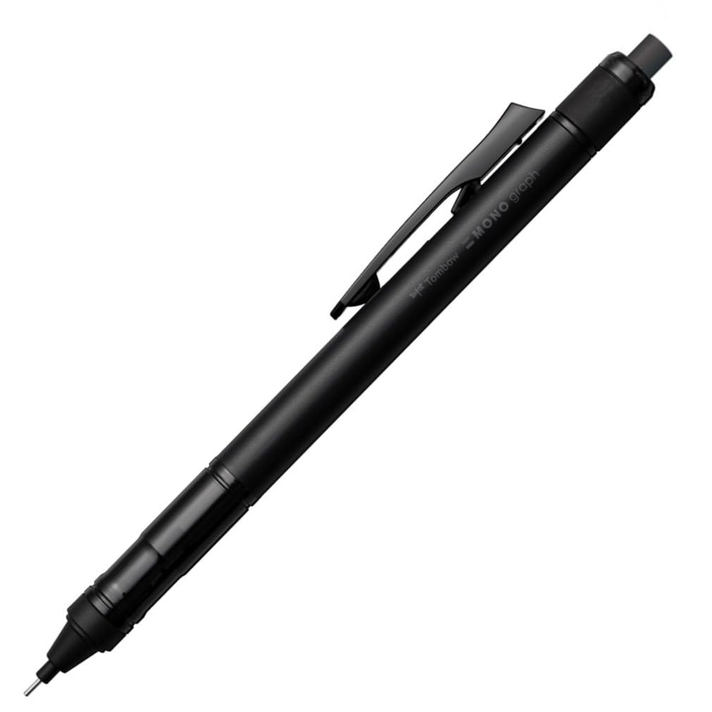 Tombow Pencil Mechanical Pencil 0.5mm MONO Monograph Tune (Black Extreme Monograph) Full Black DPA-165A