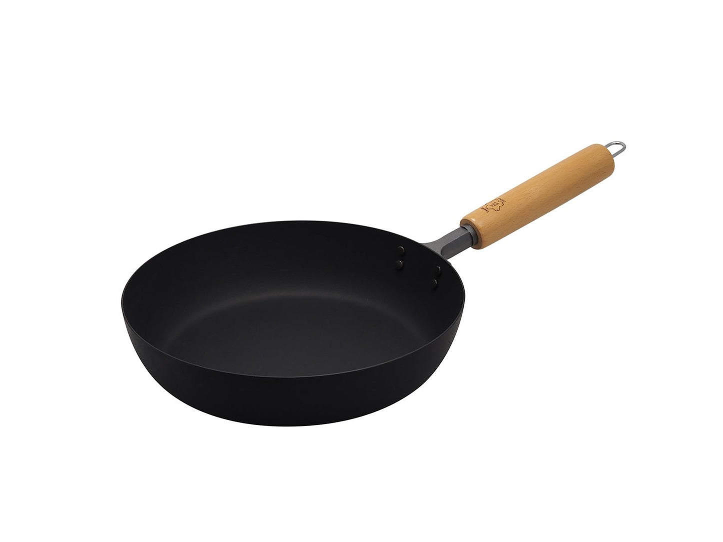 Takumi MGFR24 Iron Frying Pan, 9.4 inches (24 cm), Induction Compatible, Magma Plate, Made in Japan