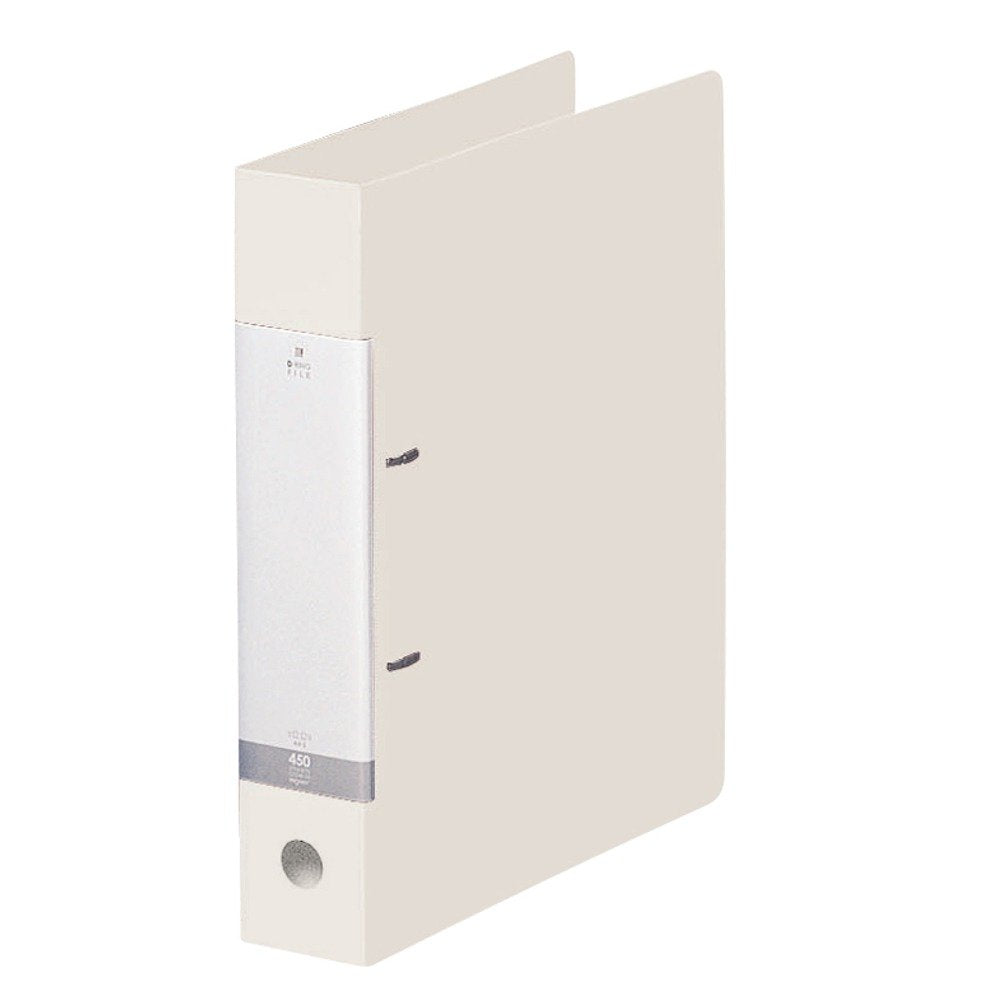 Lihit Lab G2240-0 Ring File, 2 Hole, D-Shape, A4, White