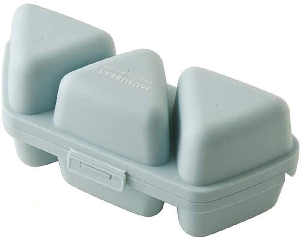 Ernest A-77370 Rice Ball Case, Bento Box (Side Dishes OK), Onigiri Mold (Easy Onigiri Kit & Case, Musbeat), Brand Used by Major Restaurants, Blue