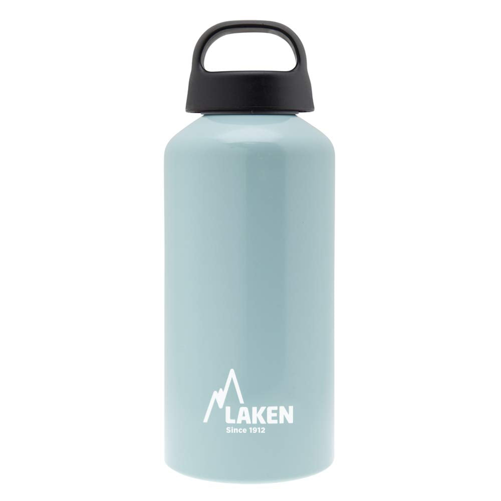 Laken Classic Aluminum Water Bottle, Wide Mouth with Screw Cap and Loop, BPA Free, Made in Spain, 20oz, Turquoise