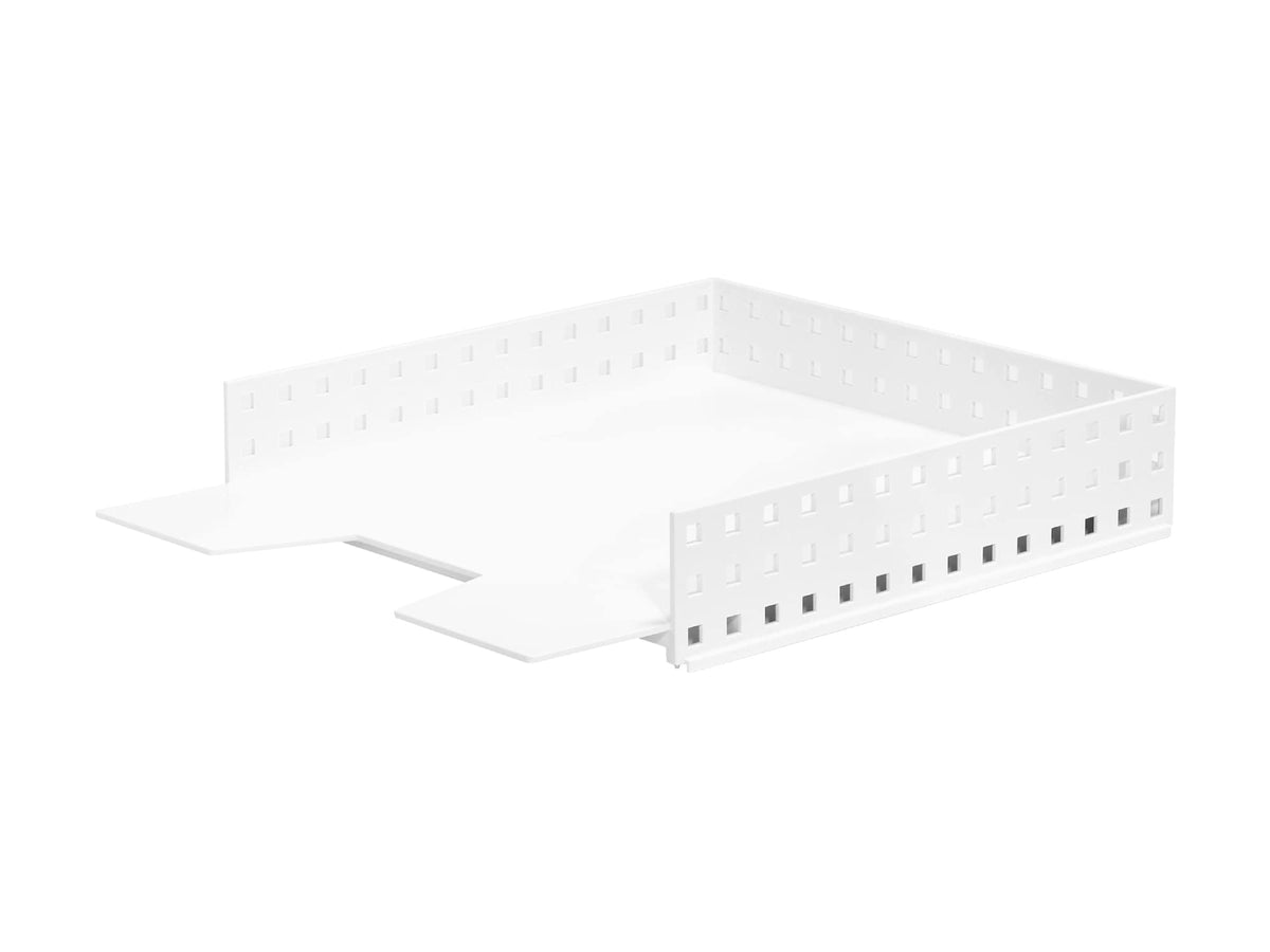 Like-it 9029 Storage Case, Accessory Storage, Bricks, Multi-File Tray, White, Made in Japan, Width 11.3 x Depth 13.8 x Height 24.8 inches (28.7 x 35 x 63 cm), Stackable, Accessory Storage