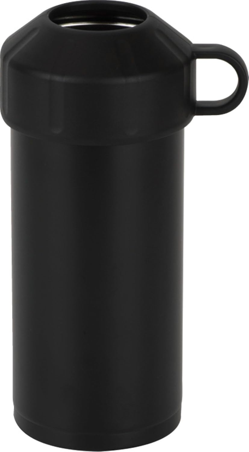 Wahei Freiz Fortec RH-1568 Black Water Bottle Holder, Vacuum Insulated, 16.9 - 20.3 fl oz (500 - 600 ml), Cold Insulation, Works with Carbonated Acid and Sports Drinks