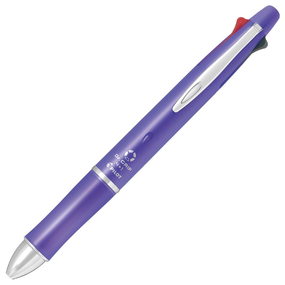 Pilot Multi Function Pen Dr. Grip, 0.5mm Acro Ink Ballpoint Pen, 0.5mm Mechanical Pencil, Lavender (BKHDF1SEF-LA)