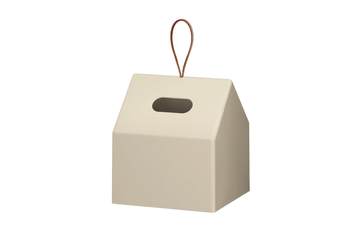 Like-it THR-01 Tissue Holder Made of Recycled Plastic, Beige, Tissue Cover, Box, Tissue Compatible, Compact, Space Saving, Suitable for Water