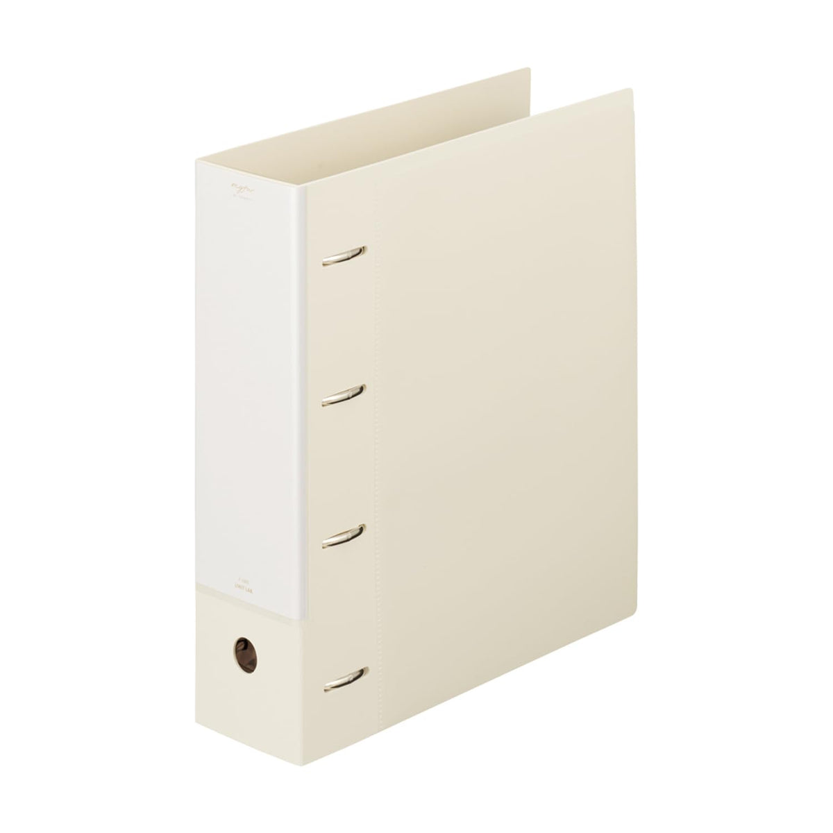 Lihit Lab myfa F3302-0 4-Hole Ring Collection File, Super Wide, A4, Milky White