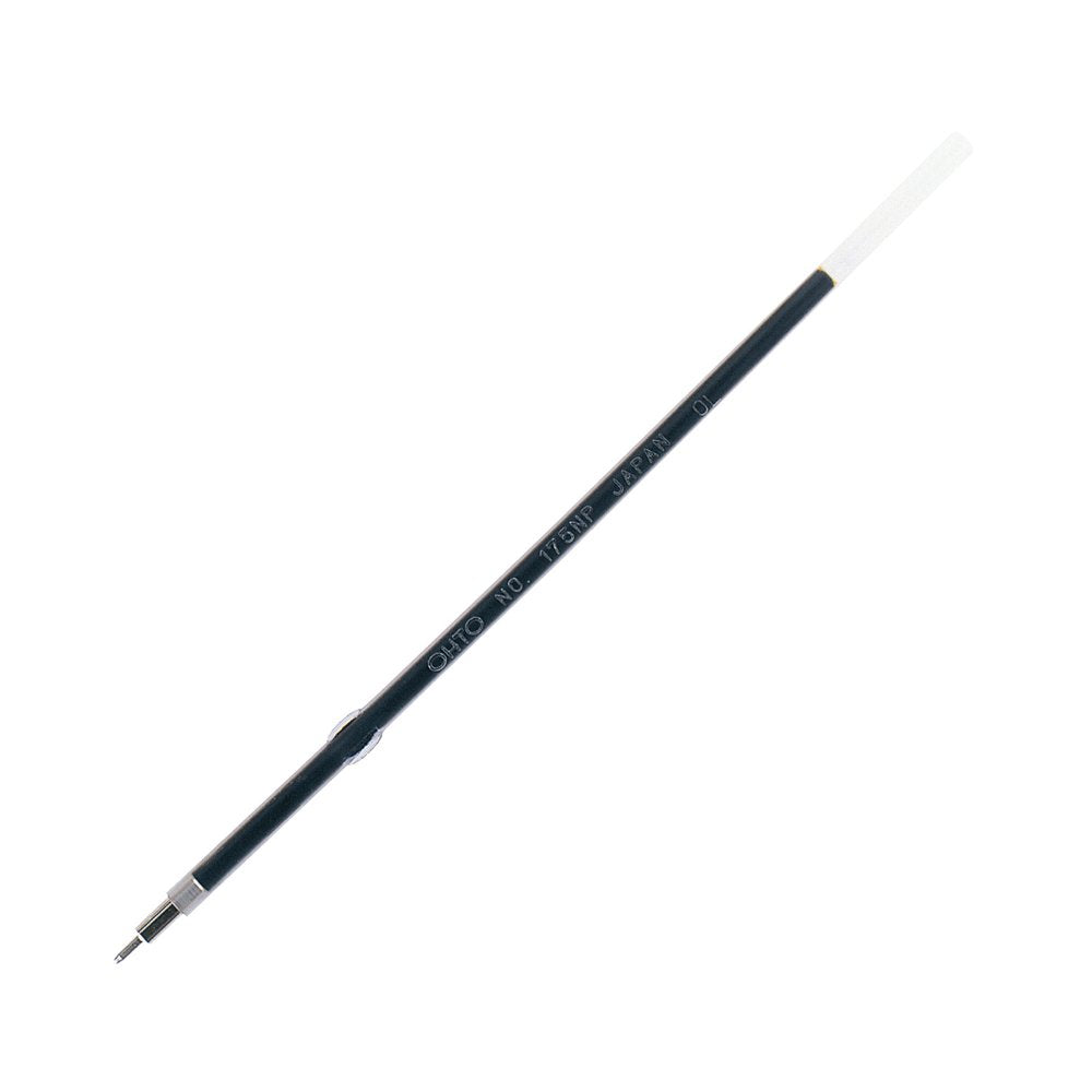Auto Ballpoint Pen Refills, Oil-Based, Box of 5, Oil-Based Needle Refill, 0.5, Black, No. 175NP Black
