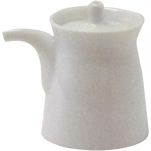 Hakusan Toki G-Shaped Soy Sauce Sashi, Small, White Porcelain, Approx. 2.2 x 2.8 inches (5.6 x 7.2 cm), 2.8 fl oz (80 ml), Hasami Ware, Made in Japan