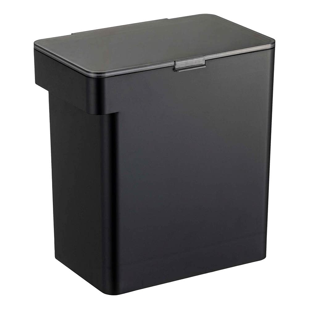 Yamazaki Industries 5424 Airtight Rice Bin, 22.0 lbs (10 kg), Measuring Cup Included, Black, Approx. W 12.0 x D 7.8 x H 12.2 inches (30.7 x 19.7 x 31.2 cm), Tower, Moisture and Oxidation Prevention