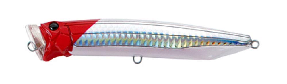 TackleHouse, Popper, Contact, Feed Popper, 3.9 inches (100 mm), 0.8 oz (22 g), Redhead Slit HG #01 CFP100 Lure