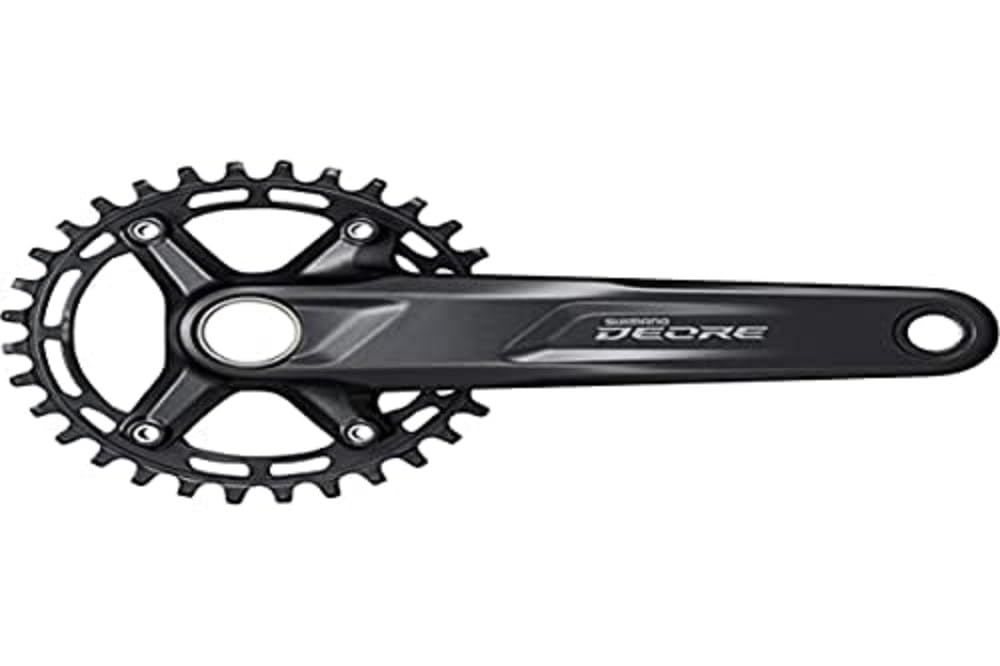 SHIMANO Deore FC-M5100 Deore chainset, 10/11-speed, 52 mm chainline, 30T, 170 mm, Black, 785030