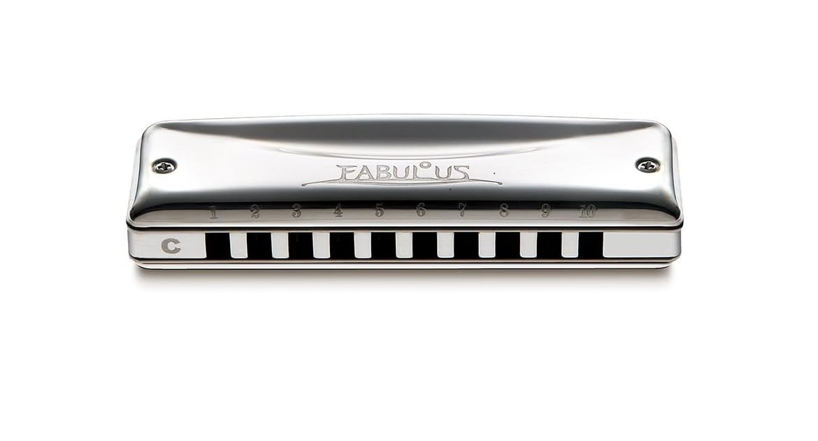 Suzuki F-20E-C Fabulous 10-Hole Diatonic Equal Temperament Harmonica, Key of C