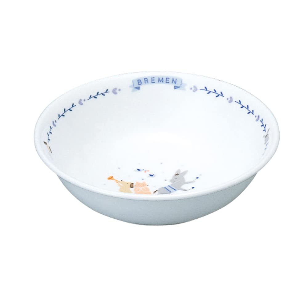 Narumi 7980-1014 Bremen Japanese Children's Tableware, Snack Plate, Reinforced Heat-resistant Porcelain