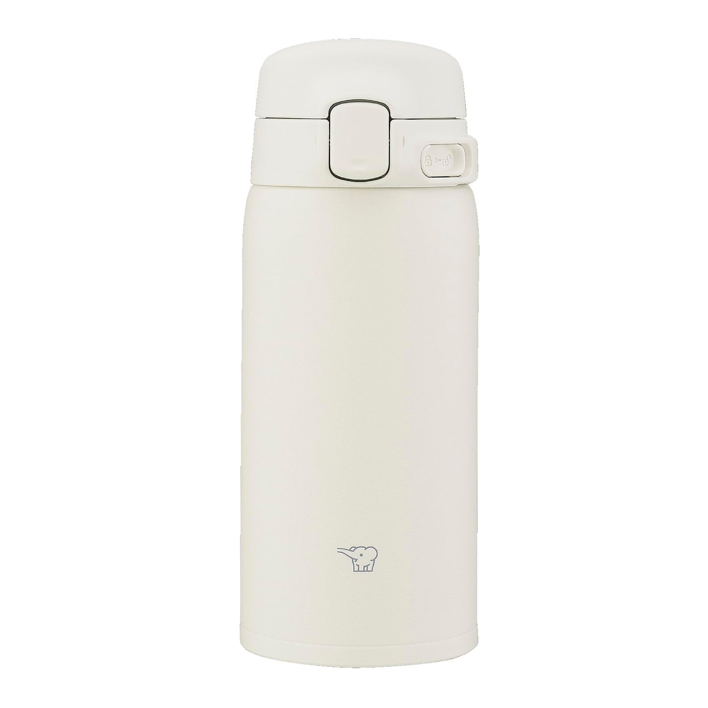 Zojirushi SU-BA36-WM Water Bottle, 12.2 fl oz (360 ml), Easy to Clean, Dishwasher Safe, Seamless Stopper, Only 2 Washings, Lightweight & Compact, Cold & Heat Retention, One-touch Mug, Cocoon White