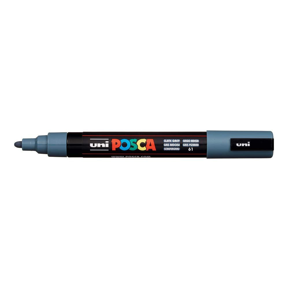 POSCA Acrylic Paint Markers - Slate Gray - PC-5M Medium