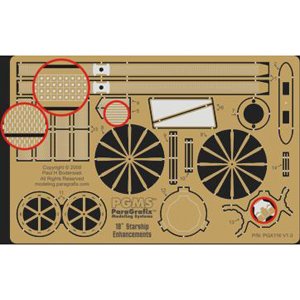 スタートレック NCC-1701 U.S.S エンター プライズ用 ディテールアップエッチング