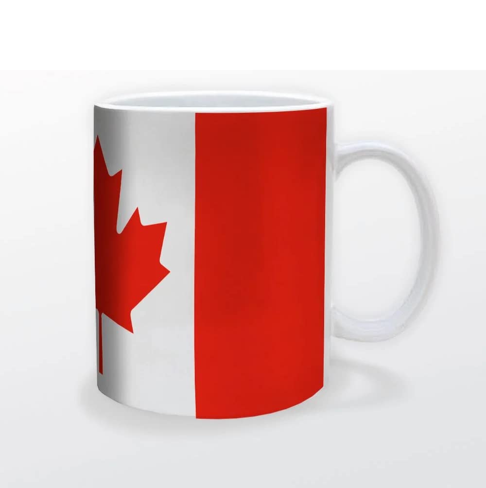 Pyramid America - Canada - Flag 11 oz. Mug - Unique Ceramic Cup for Coffee, Cocoa & Tea Drinkers - Chip Resistant & Printed Both Sides