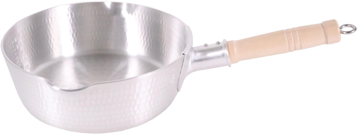 Aluminum, Flat Bottom, Shallow Type, Snow Flat Pot (with Graduation), 9.4 inches (24 cm)