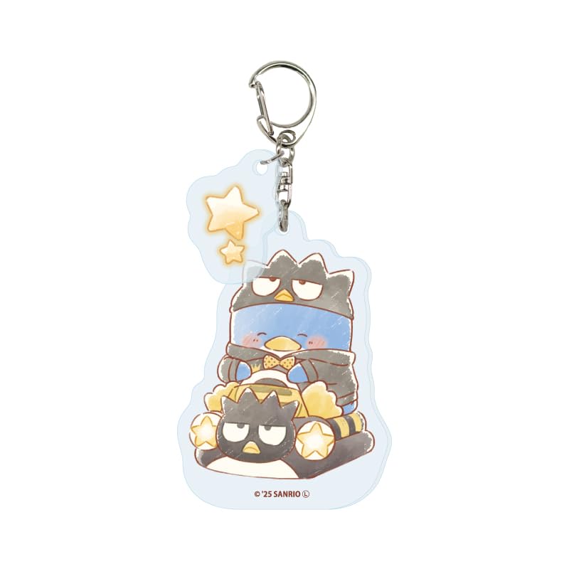 Hadanbui 17 Tuxedo Thumb [Graph Art Illustration] Acrylic Keychain with Parts