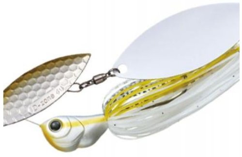 Evergreen Spinnerbait D-Zone Double Willow Leaf 3/4oz Chart Shad #27