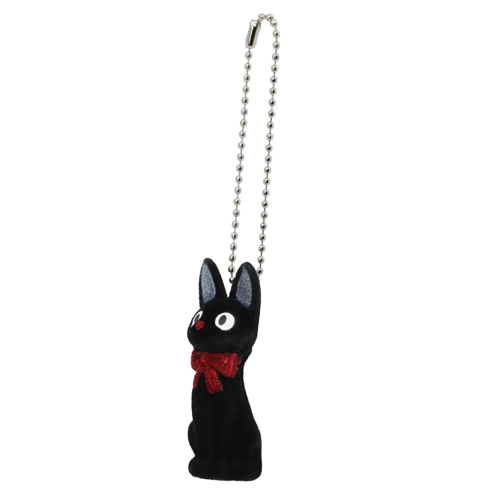 Studio Ghibli - Kiki's Delivery Service - Jiji, Sekiguchi Flocked Key Chain, Small
