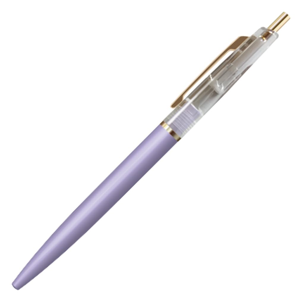 アンテリック(Anterique) Antelic BP1CCXLV Oil Based Ballpoint Pen, 0.5mm, Crystal Clear x Lavender