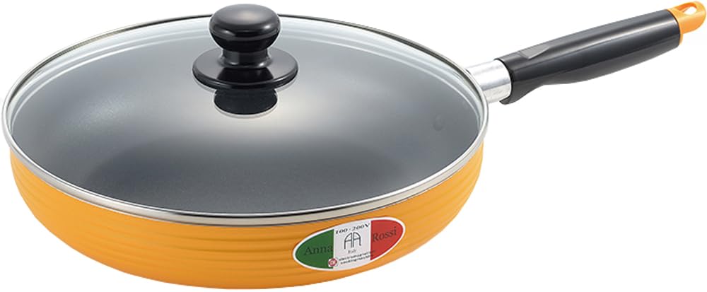 タマハシ(Tamahashi) Anna Rossi AR-193R Aluminum Frying Pan with Lid 10.2 inches (26 cm)