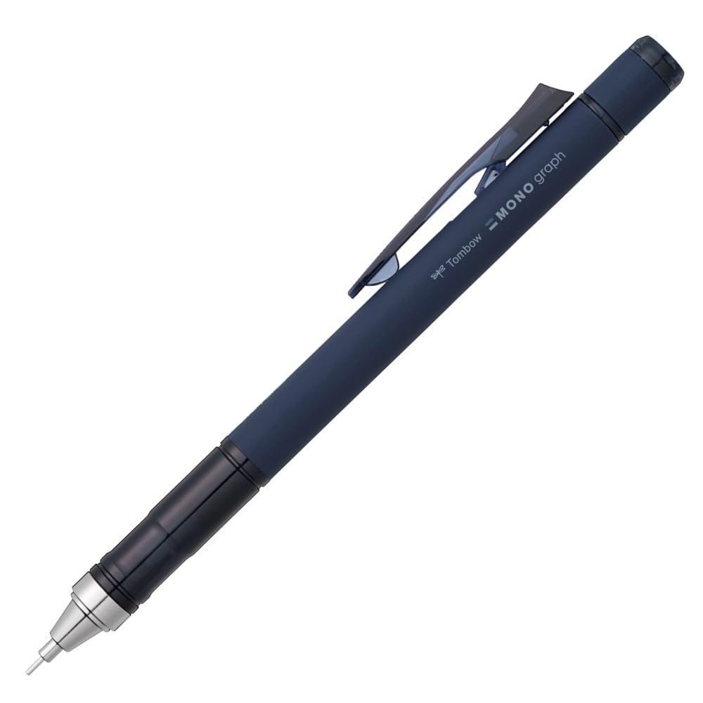 Tombow DPB-141A – Mono Mechanical Pencil, 0.5 mm, Matte Navy Blue