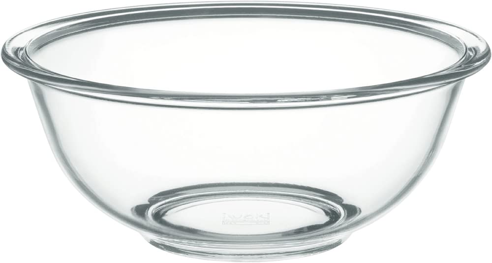 iwaki BC-325 AGC Techno Glass, Heat-resistant Glass, Bowl, Round 9.6 gal (2.5 L), Outer Diameter 9.8 inches (25 cm), Microwave/Oven/Dishwasher Safe, Wide Mouth Design, Easy Mixing of Foods, Low Center