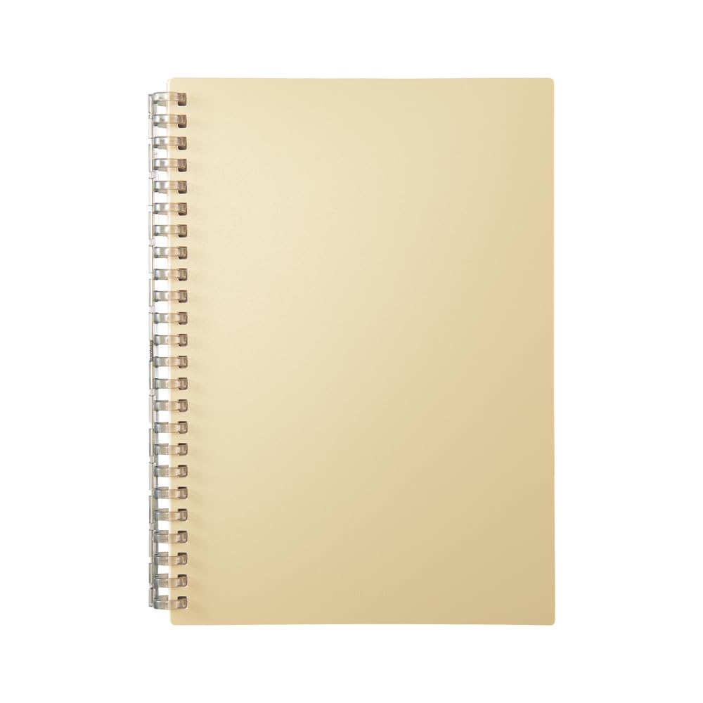 Lihit Lab Mutual Open Ring Notebook, A5, Matte Yellow N2673-5