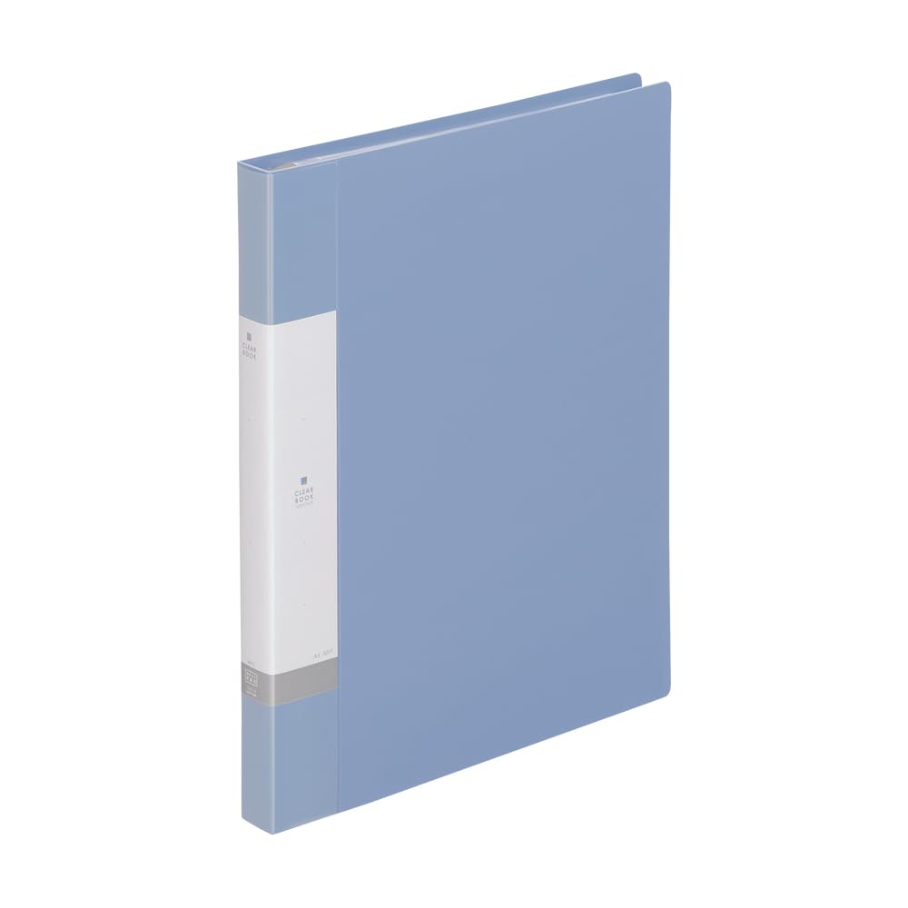 Lihit Lab G3801-14 Request Clear Book, Replaceable A4, 30 Holes, 15 Pockets, Water