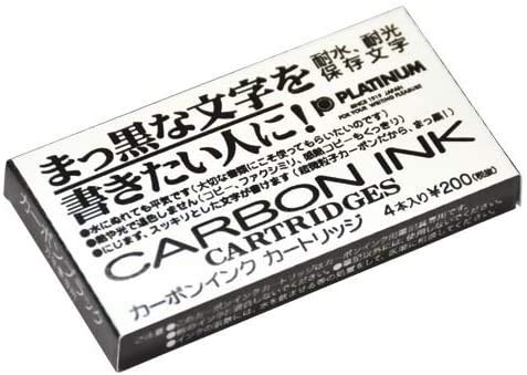 Platinum Fountain Pen Cartridge Ink Black SPC-200#1 [Pack of 7]