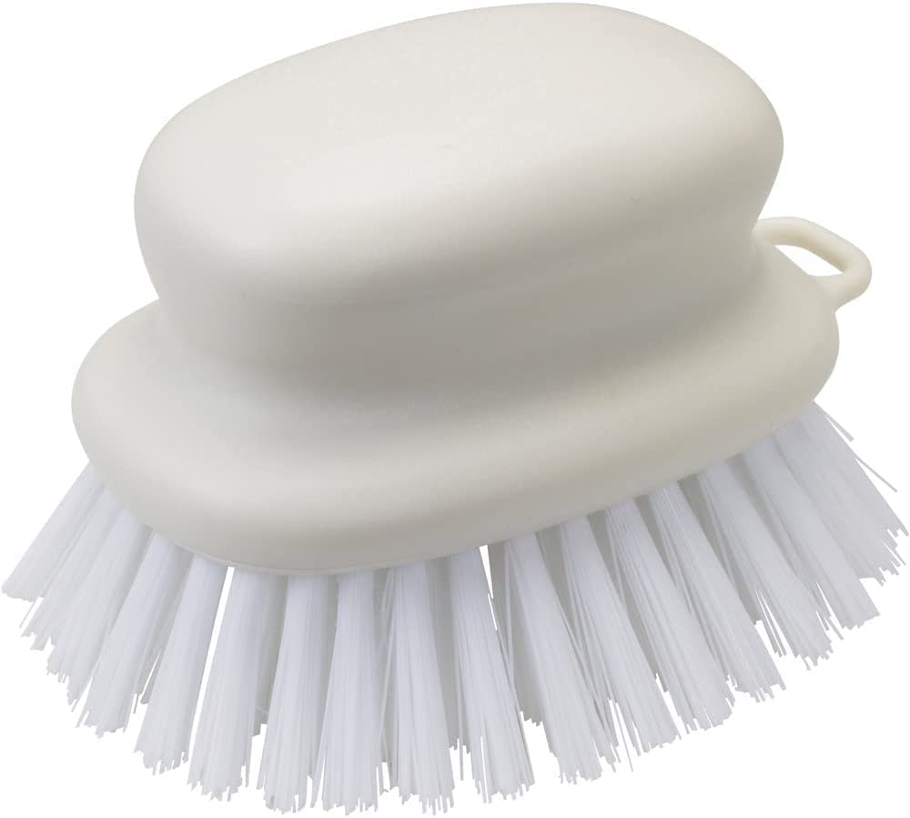 Marna W601W Bath Brush (Hanging/Small/White) Bath Cleaning Brush (for Floor/Bathtub Cleaning) Live Clean