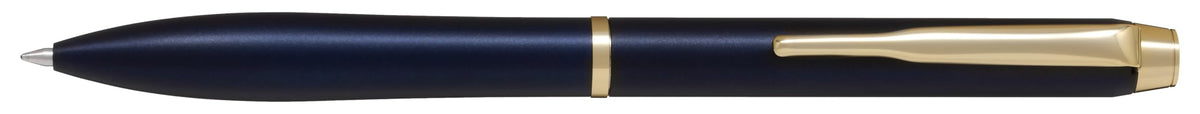 PILOT Oil-Based Ballpoint Pen, Eternink, 0.7mm, Gold Clip, Dark Blue Barrel, Black Ink, BEL17GDDL, Pilot